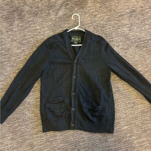 Eddie Bauer Men's Dark Gray Cardigan Sweater